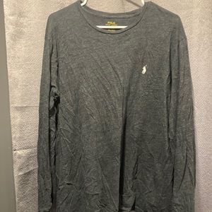 Polo Ralph Lauren men long sleeve shirt gray size Xl
